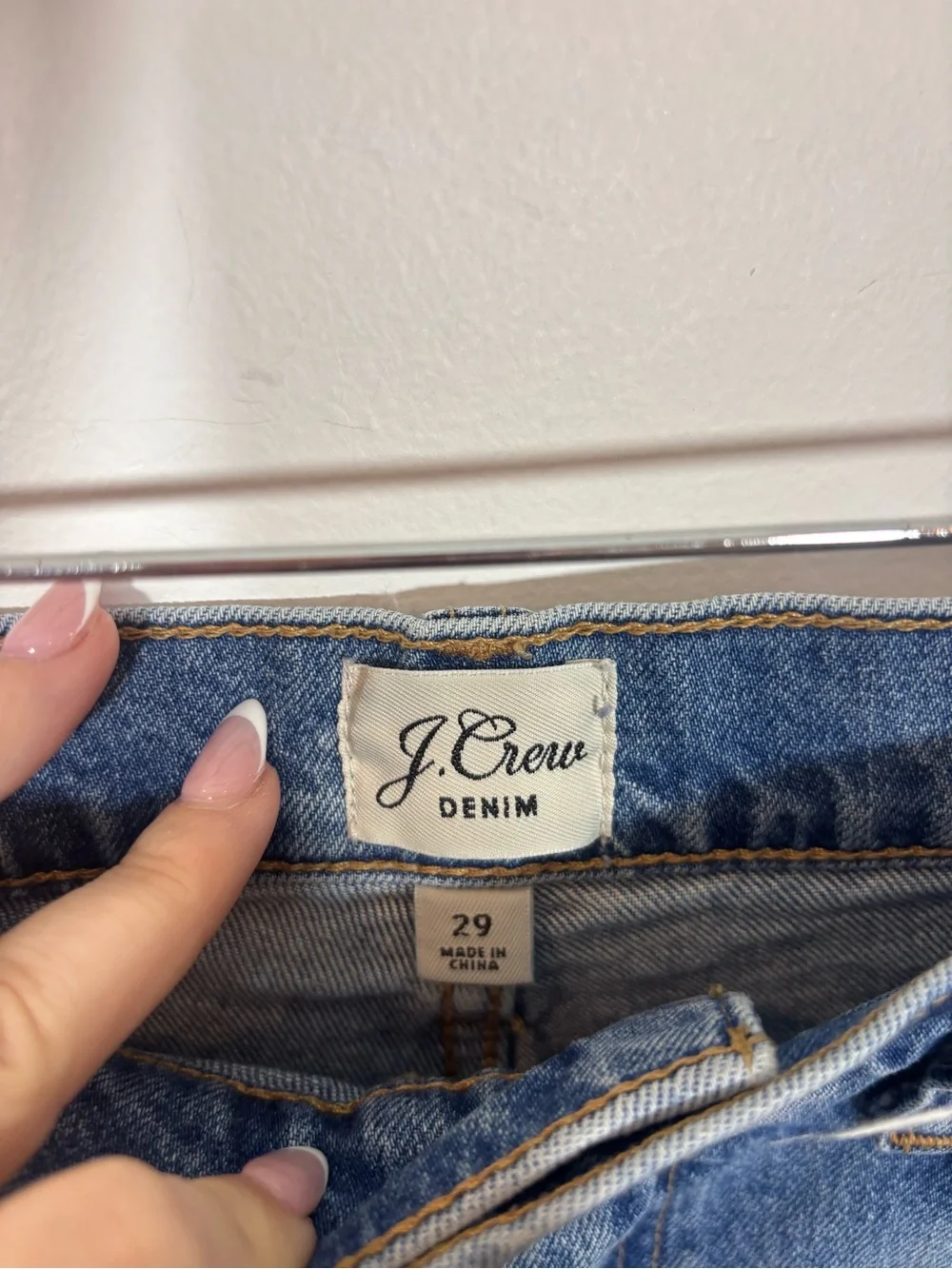 J Crew High-rise denim short in Juniper wash Size 29 BF379 Raw Hem
